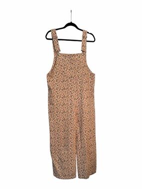 Zara Flower Print Wide Leg Overalls